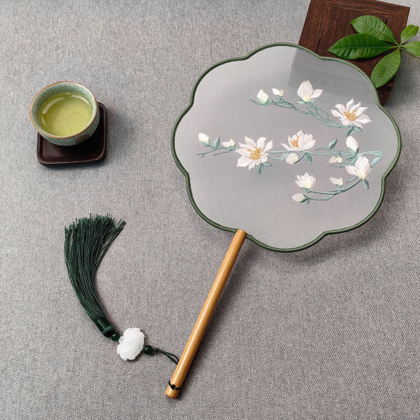 Traditional Fan Suzhou Double-Sided Embroidery Round Fan Dance Special Chinese Style Hanfu Cheongsam Classical Round Fan Summer Fan