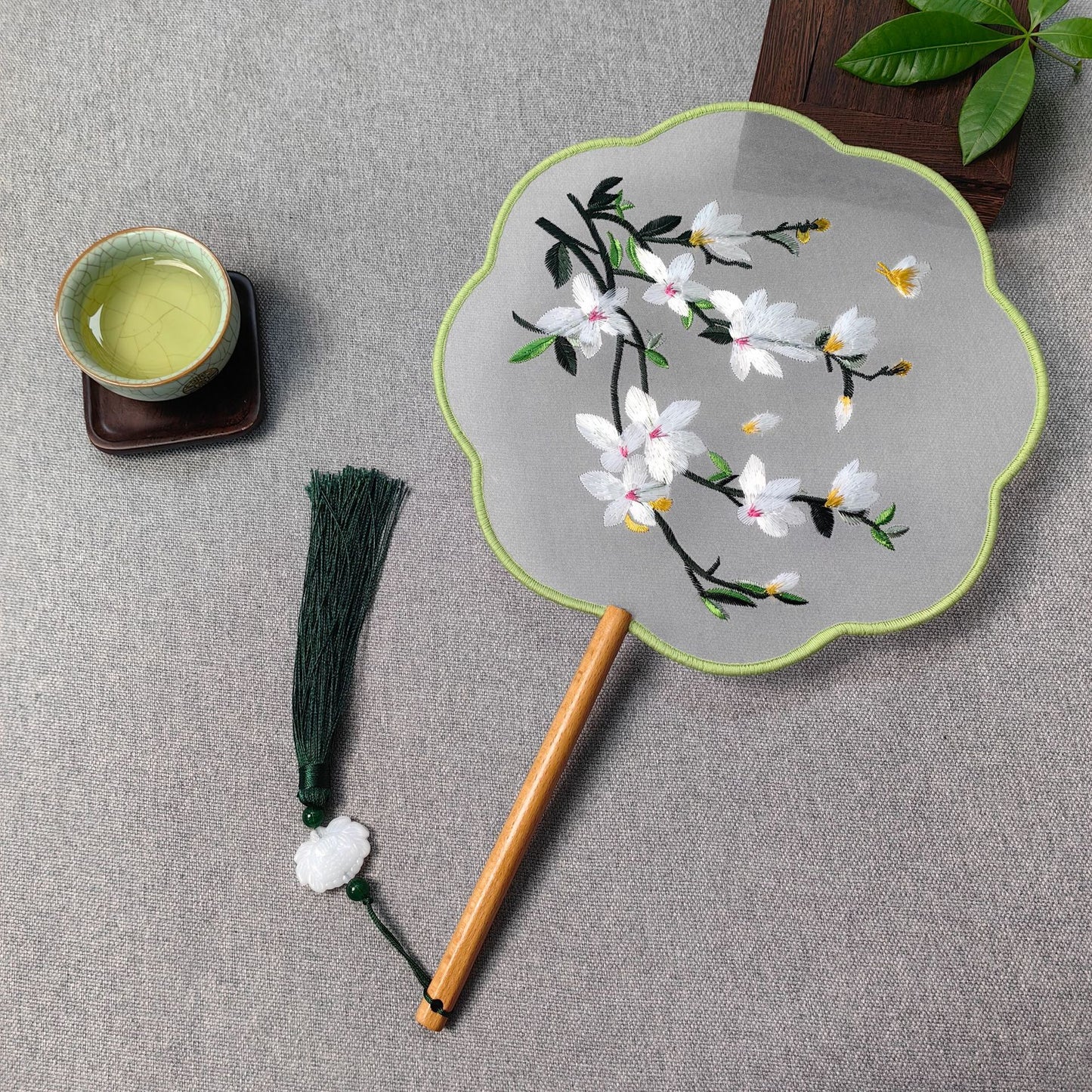 Traditional Fan Suzhou Double-Sided Embroidery Round Fan Dance Special Chinese Style Hanfu Cheongsam Classical Round Fan Summer Fan