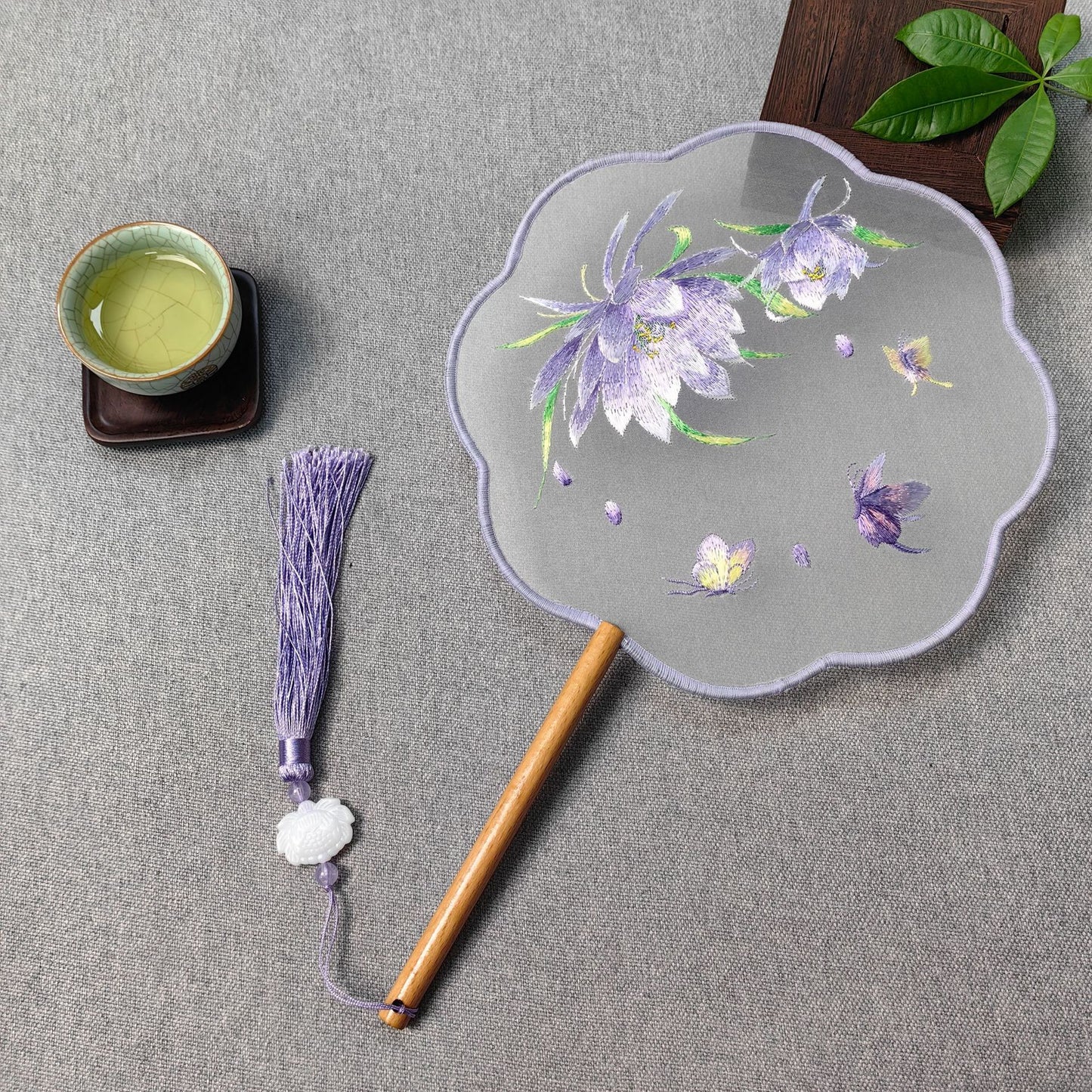 Traditional Fan Suzhou Double-Sided Embroidery Round Fan Dance Special Chinese Style Hanfu Cheongsam Classical Round Fan Summer Fan