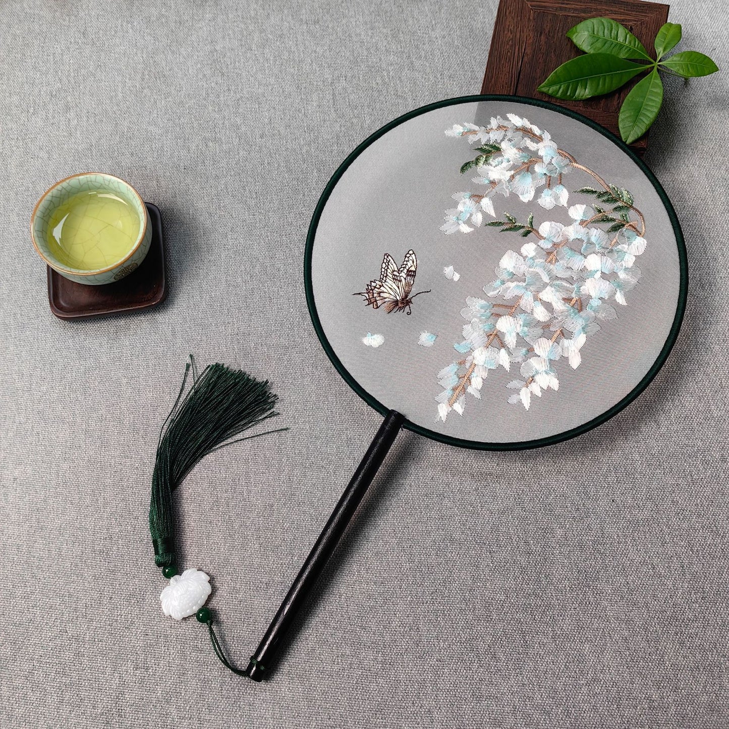 Traditional Fan Suzhou Double-Sided Embroidery Round Fan Dance Special Chinese Style Hanfu Cheongsam Classical Round Fan Summer Fan