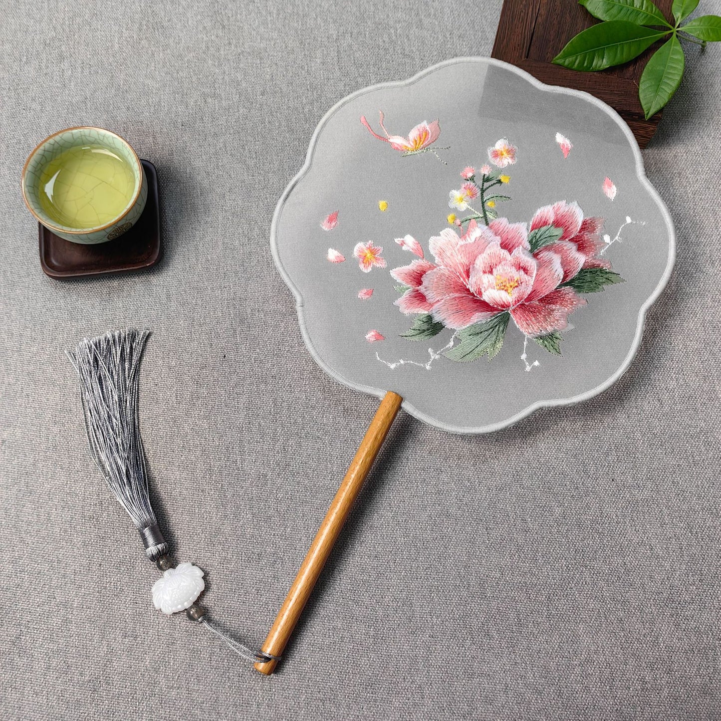 Traditional Fan Suzhou Double-Sided Embroidery Round Fan Dance Special Chinese Style Hanfu Cheongsam Classical Round Fan Summer Fan