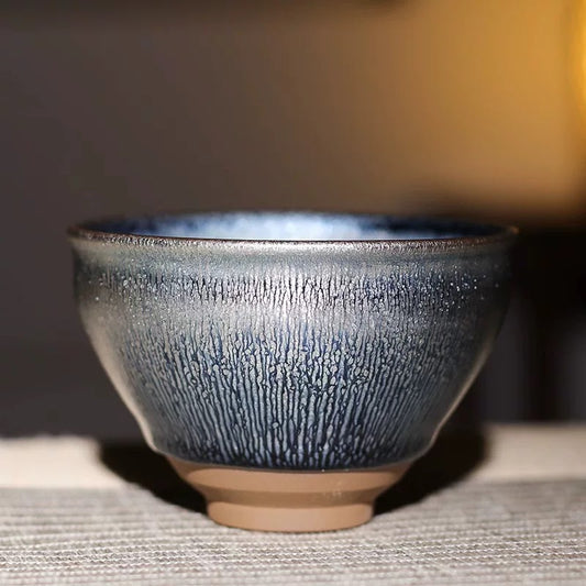 Master Grade Raw Mineral Raw Glaze Rabbit Hair Jian Zhan Tea Cup Master Cup Personal Use Tea Cup Iron Body Tea Cup Flawless
