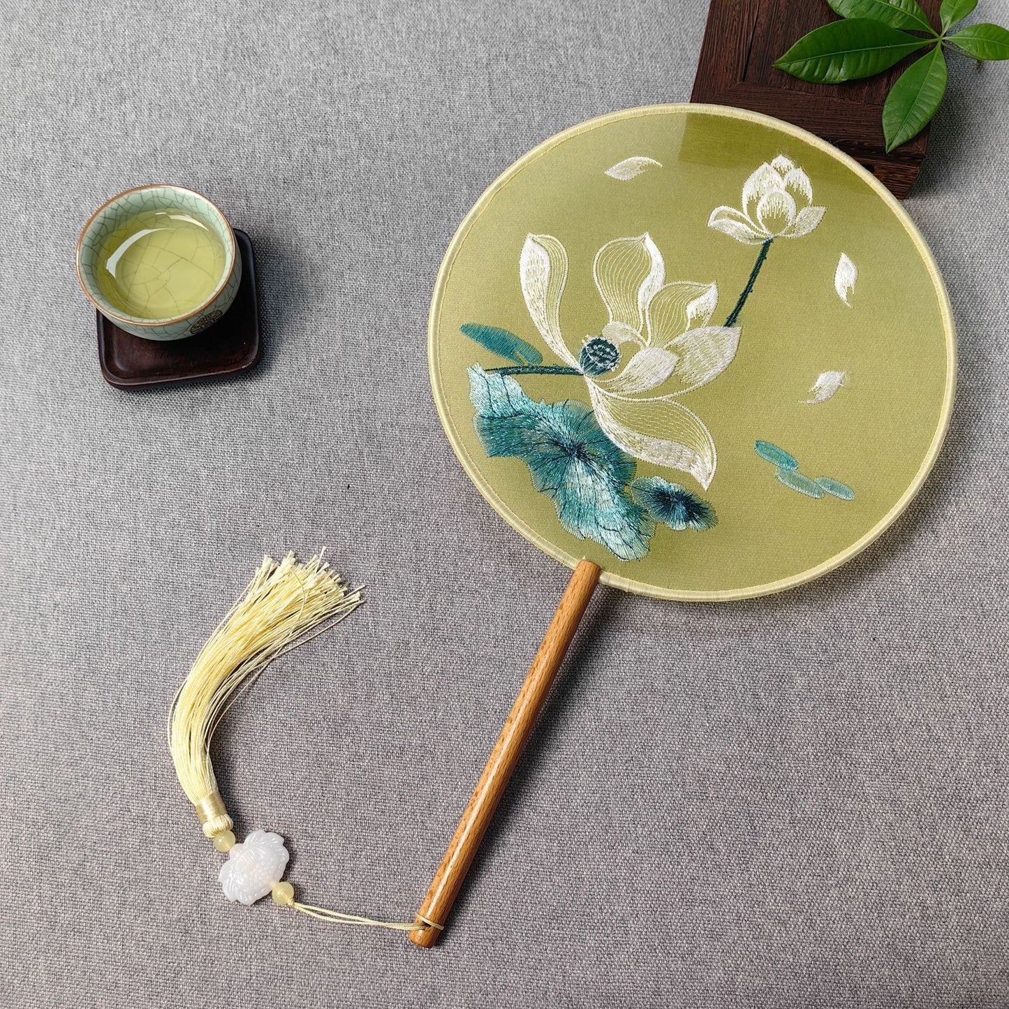 Traditional Fan Suzhou Double-Sided Embroidery Round Fan Dance Special Chinese Style Hanfu Cheongsam Classical Round Fan Summer Fan