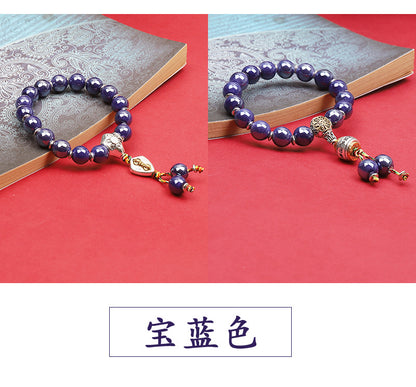 Fragrant Gray Porcelain Bracelet Boutique Men's and Women's Ceramic Bracelet Classic Duobao Macaron Fragrant Gray Colored Glaze Bracelet Get Goods
