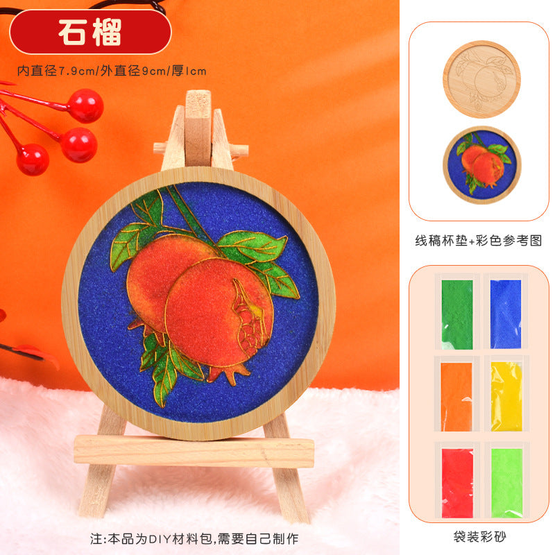 Cloisonné Enamel diy Material Kit Cloisonné Coaster Chinese Style Handmade Team Building Warm-Up Activity Manufacturer Wholesale