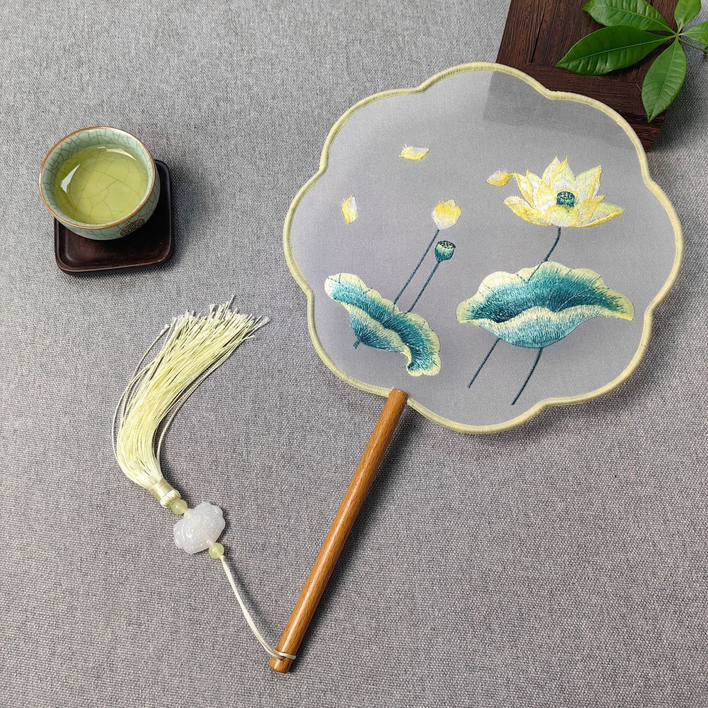 Traditional Fan Suzhou Double-Sided Embroidery Round Fan Dance Special Chinese Style Hanfu Cheongsam Classical Round Fan Summer Fan