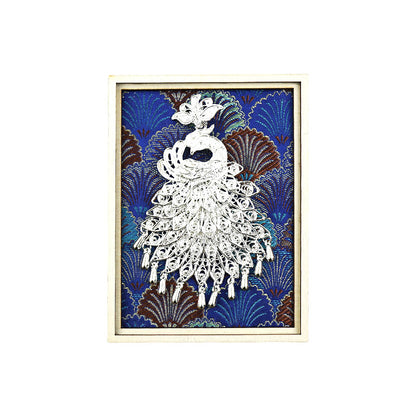 Guizhou Miao Ethnic Cultural Creative Refrigerator Magnet Dai Embroidery Cloth Large and Small Frame Three-Dimensional Phoenix Looking Back Guizhou Tourist Souvenir