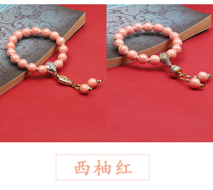 Fragrant Gray Porcelain Bracelet Boutique Men's and Women's Ceramic Bracelet Classic Duobao Macaron Fragrant Gray Colored Glaze Bracelet Get Goods