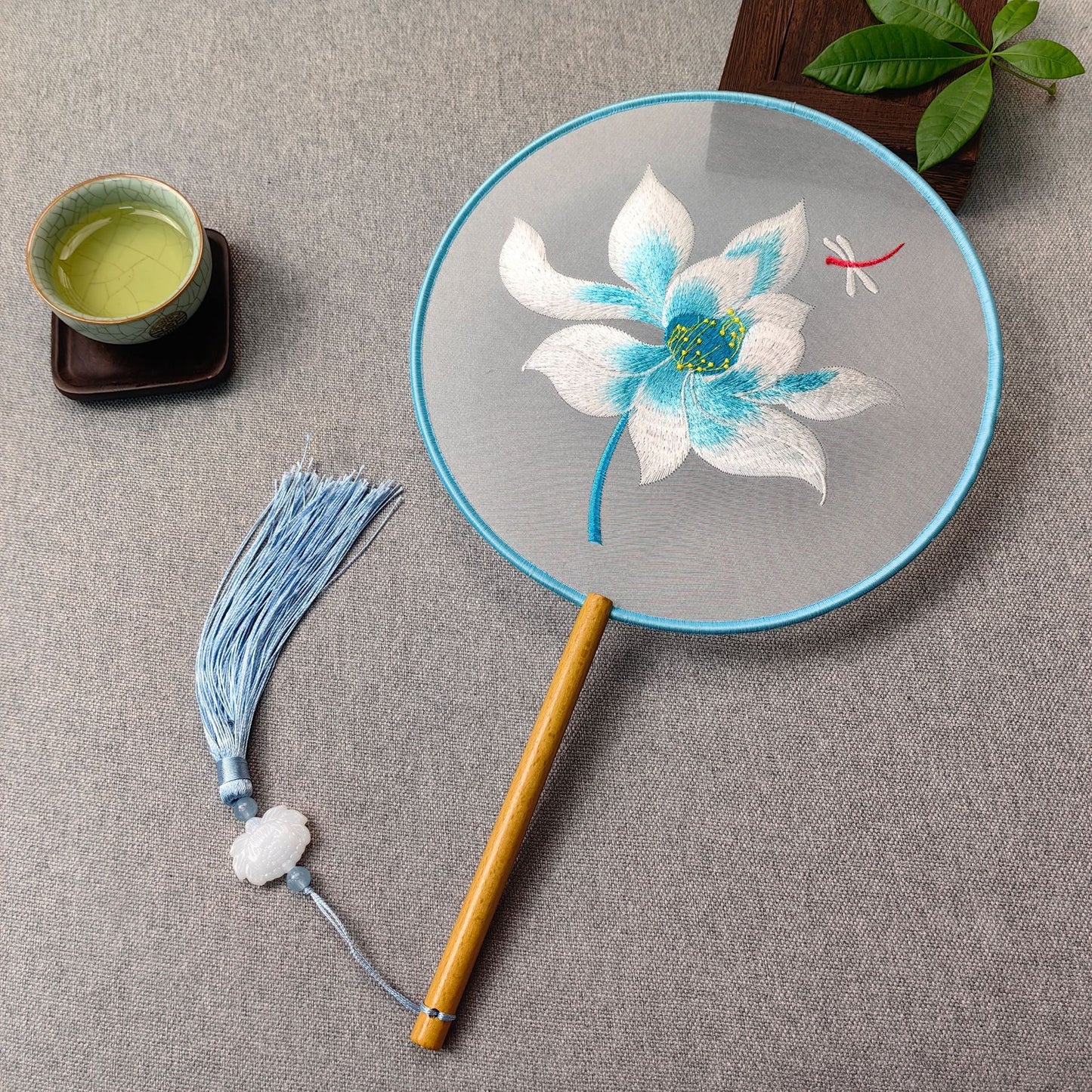 Traditional Fan Suzhou Double-Sided Embroidery Round Fan Dance Special Chinese Style Hanfu Cheongsam Classical Round Fan Summer Fan