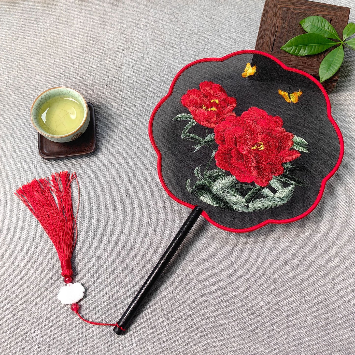 Traditional Fan Suzhou Double-Sided Embroidery Round Fan Dance Special Chinese Style Hanfu Cheongsam Classical Round Fan Summer Fan