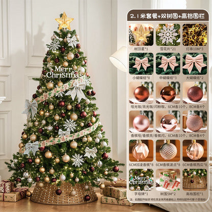 2025New Christmas Tree Dense Home Large Package High-End Christmas Decoration Mall Scene Setup
