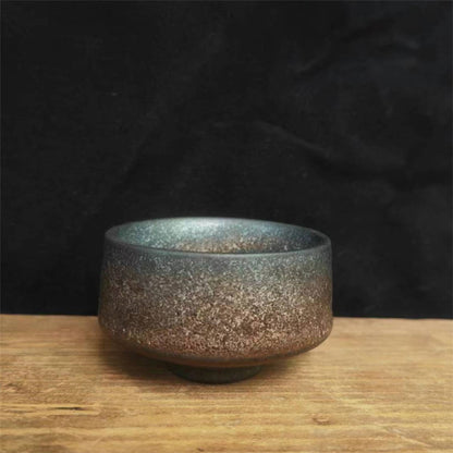 Coarse Pottery Tea Cup Creative Tea Cup Japanese Style Tea Cup Cross-Border Supply Retro Ceramic Master Cup Kung Fu Small Tea Bowl