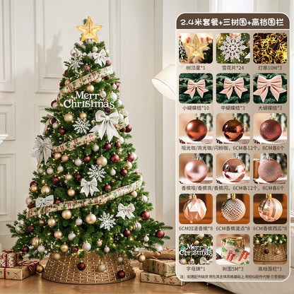2025New Christmas Tree Dense Home Large Package High-End Christmas Decoration Mall Scene Setup