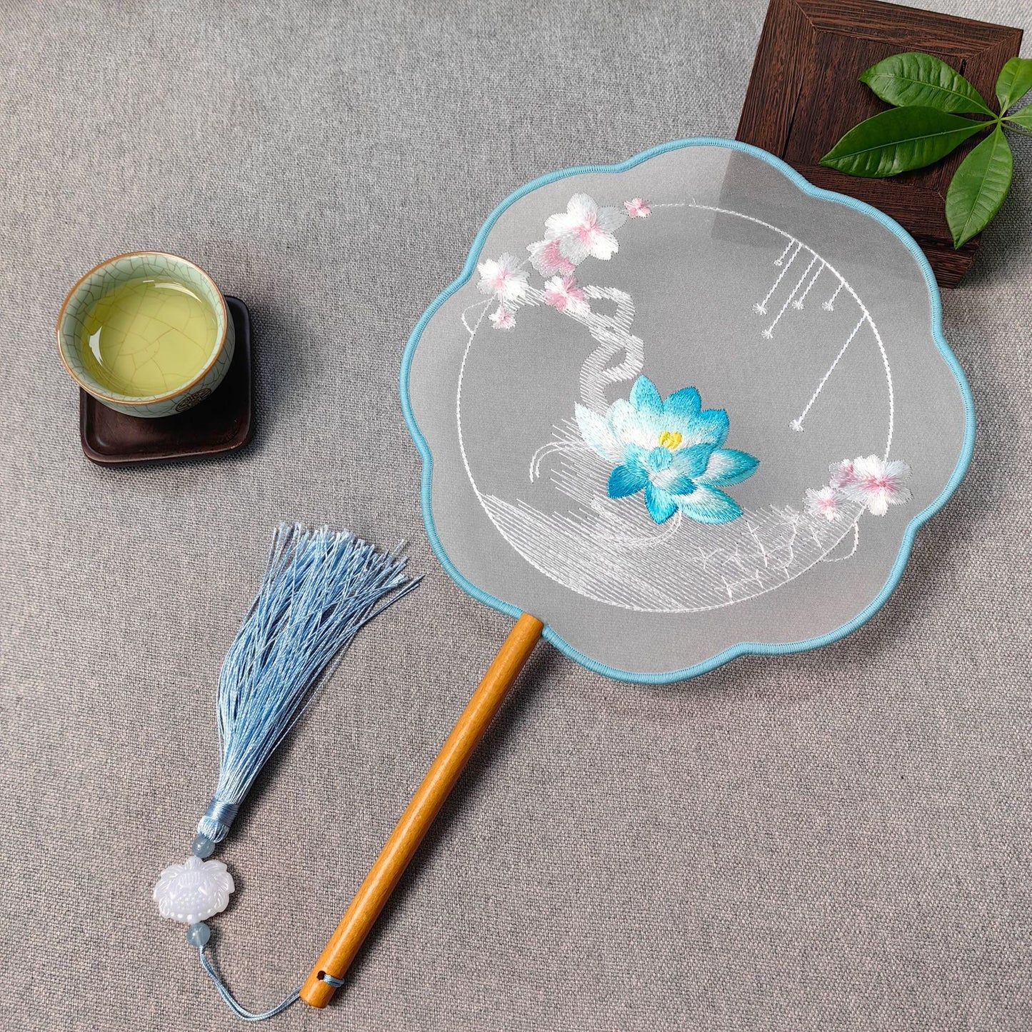 Traditional Fan Suzhou Double-Sided Embroidery Round Fan Dance Special Chinese Style Hanfu Cheongsam Classical Round Fan Summer Fan