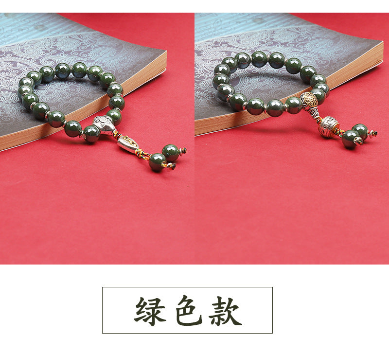 Fragrant Gray Porcelain Bracelet Boutique Men's and Women's Ceramic Bracelet Classic Duobao Macaron Fragrant Gray Colored Glaze Bracelet Get Goods