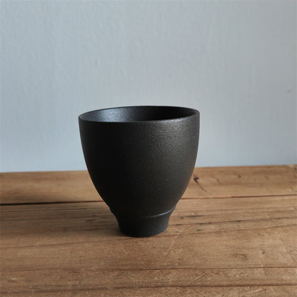 Coarse Pottery Tea Cup Creative Tea Cup Japanese Style Tea Cup Cross-Border Supply Retro Ceramic Master Cup Kung Fu Small Tea Bowl