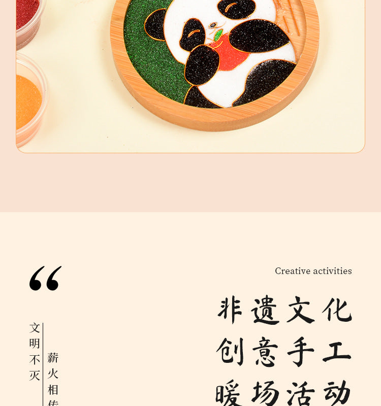 Cloisonné Enamel diy Material Kit Cloisonné Coaster Chinese Style Handmade Team Building Warm-Up Activity Manufacturer Wholesale