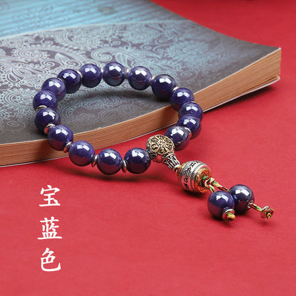 Fragrant Gray Porcelain Bracelet Boutique Men's and Women's Ceramic Bracelet Classic Duobao Macaron Fragrant Gray Colored Glaze Bracelet Get Goods