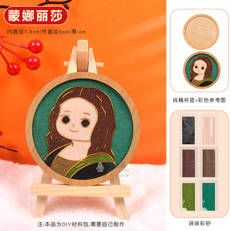 Cloisonné Enamel diy Material Kit Cloisonné Coaster Chinese Style Handmade Team Building Warm-Up Activity Manufacturer Wholesale