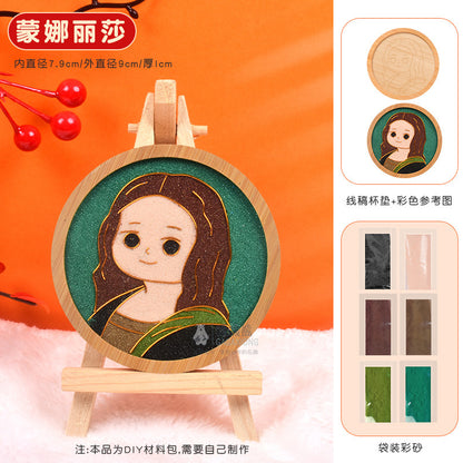 Cloisonné Enamel diy Material Kit Cloisonné Coaster Chinese Style Handmade Team Building Warm-Up Activity Manufacturer Wholesale