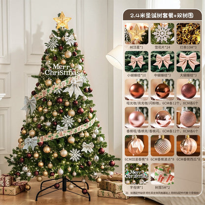 2025New Christmas Tree Dense Home Large Package High-End Christmas Decoration Mall Scene Setup
