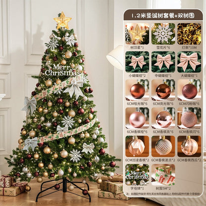 2025New Christmas Tree Dense Home Large Package High-End Christmas Decoration Mall Scene Setup