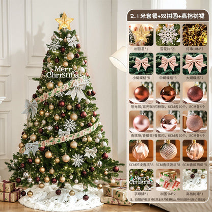 2025New Christmas Tree Dense Home Large Package High-End Christmas Decoration Mall Scene Setup