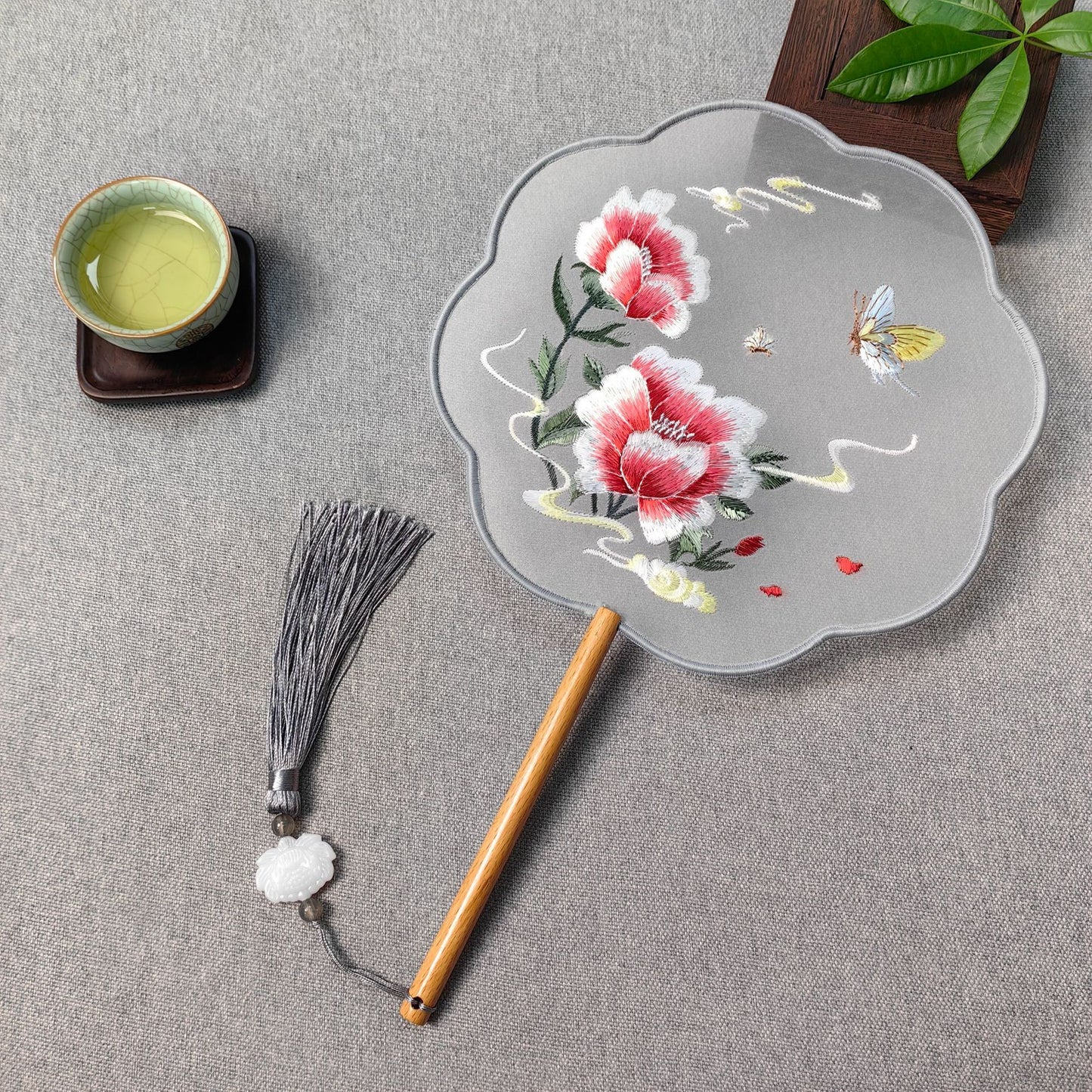 Traditional Fan Suzhou Double-Sided Embroidery Round Fan Dance Special Chinese Style Hanfu Cheongsam Classical Round Fan Summer Fan