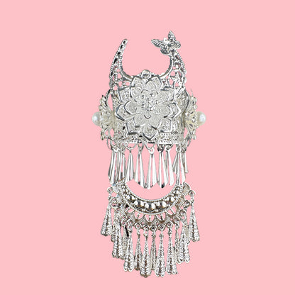 Guizhou Miao Ethnic Cultural Creative Refrigerator Magnet Dai Embroidery Cloth Large and Small Frame Three-Dimensional Phoenix Looking Back Guizhou Tourist Souvenir