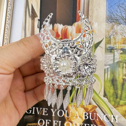 Guizhou Miao Ethnic Cultural Creative Refrigerator Magnet Dai Embroidery Cloth Large and Small Frame Three-Dimensional Phoenix Looking Back Guizhou Tourist Souvenir