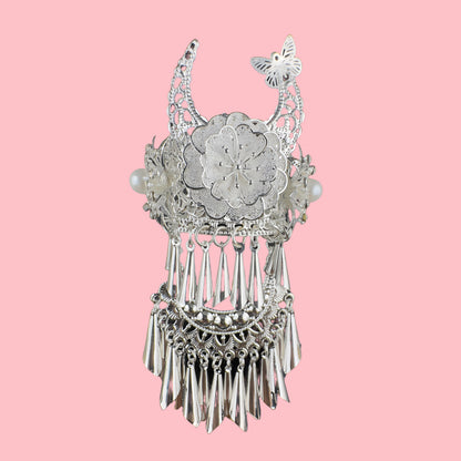 Guizhou Miao Ethnic Cultural Creative Refrigerator Magnet Dai Embroidery Cloth Large and Small Frame Three-Dimensional Phoenix Looking Back Guizhou Tourist Souvenir