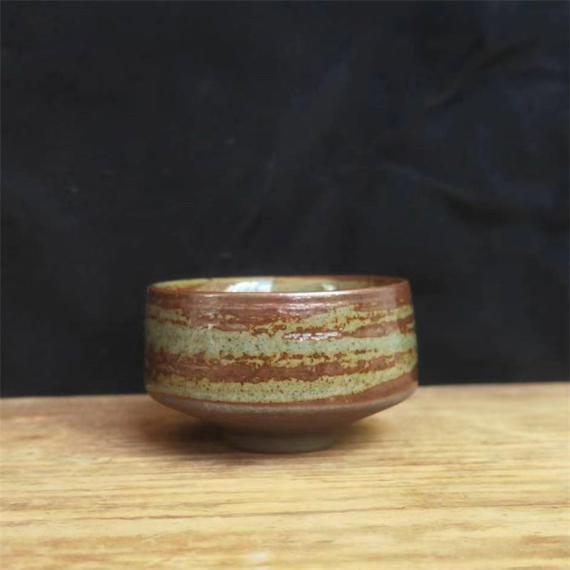 Coarse Pottery Tea Cup Creative Tea Cup Japanese Style Tea Cup Cross-Border Supply Retro Ceramic Master Cup Kung Fu Small Tea Bowl