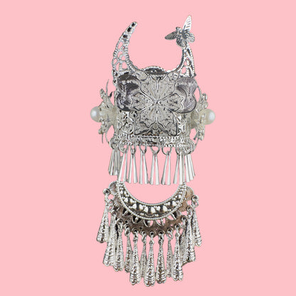 Guizhou Miao Ethnic Cultural Creative Refrigerator Magnet Dai Embroidery Cloth Large and Small Frame Three-Dimensional Phoenix Looking Back Guizhou Tourist Souvenir