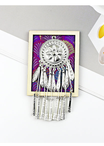 Guizhou Miao Ethnic Cultural Creative Refrigerator Magnet Dai Embroidery Cloth Large and Small Frame Three-Dimensional Phoenix Looking Back Guizhou Tourist Souvenir