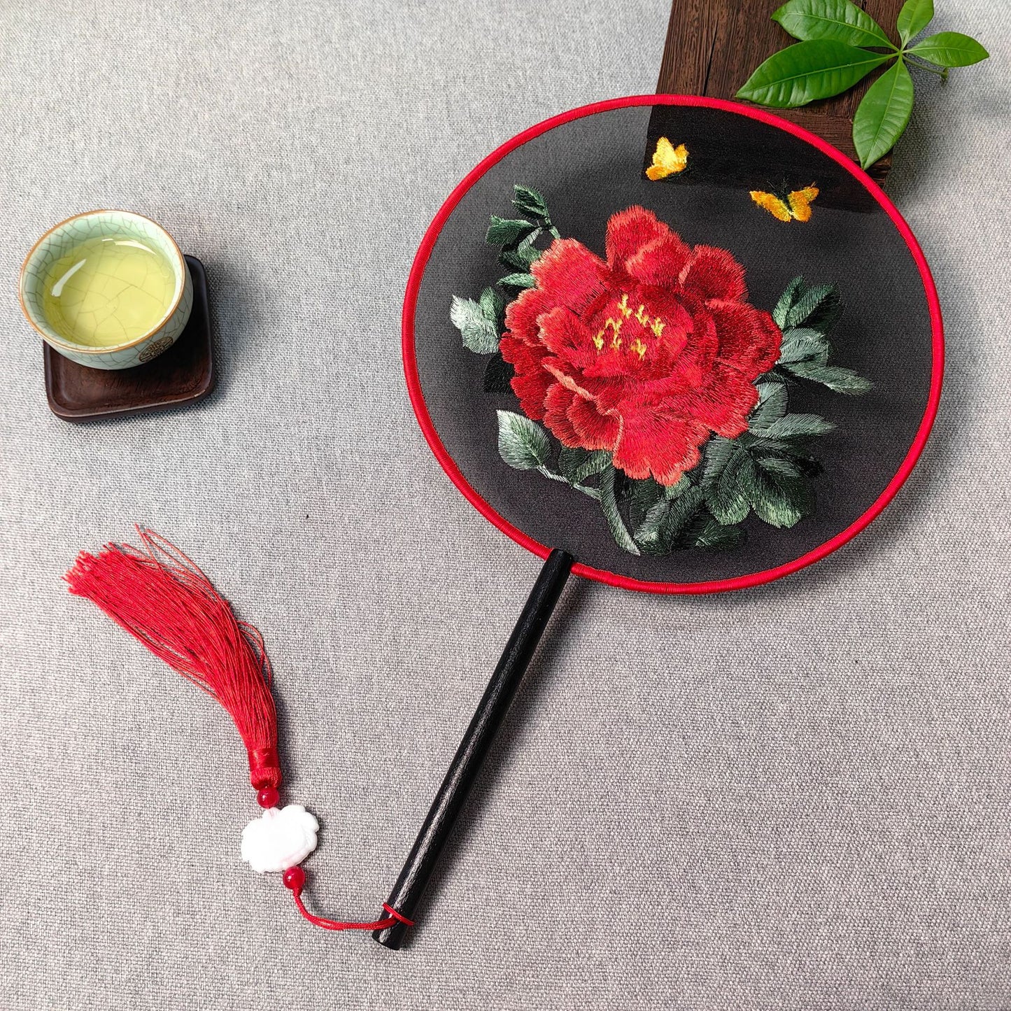 Traditional Fan Suzhou Double-Sided Embroidery Round Fan Dance Special Chinese Style Hanfu Cheongsam Classical Round Fan Summer Fan