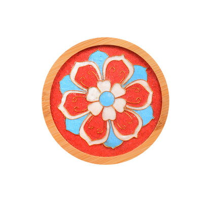 Cloisonné Enamel diy Material Kit Cloisonné Coaster Chinese Style Handmade Team Building Warm-Up Activity Manufacturer Wholesale
