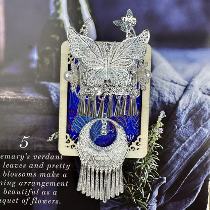 Guizhou Miao Ethnic Cultural Creative Refrigerator Magnet Dai Embroidery Cloth Large and Small Frame Three-Dimensional Phoenix Looking Back Guizhou Tourist Souvenir