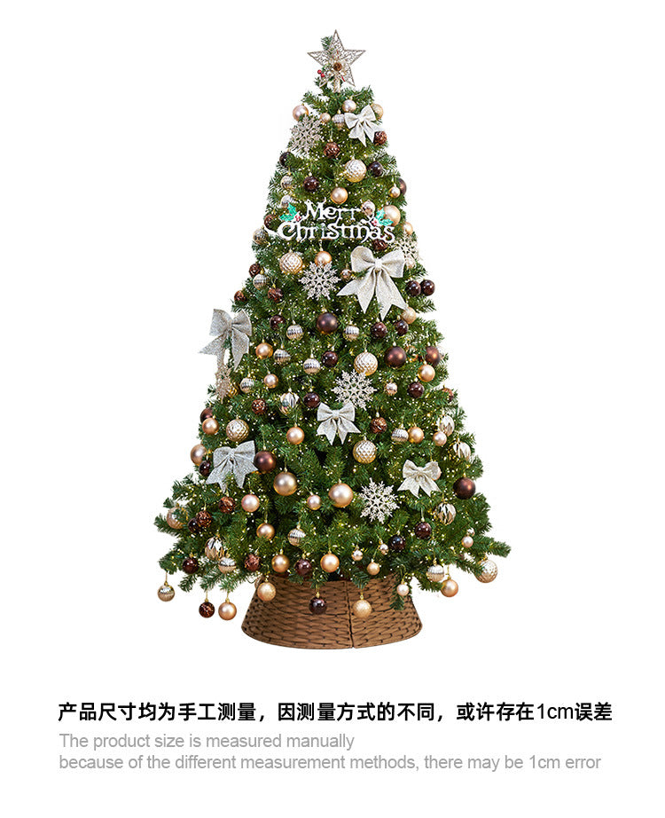 2025New Christmas Tree Dense Home Large Package High-End Christmas Decoration Mall Scene Setup