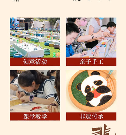 Cloisonné Enamel diy Material Kit Cloisonné Coaster Chinese Style Handmade Team Building Warm-Up Activity Manufacturer Wholesale