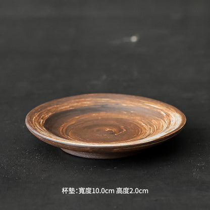 Coarse Pottery Tea Cup Creative Tea Cup Japanese Style Tea Cup Cross-Border Supply Retro Ceramic Master Cup Kung Fu Small Tea Bowl