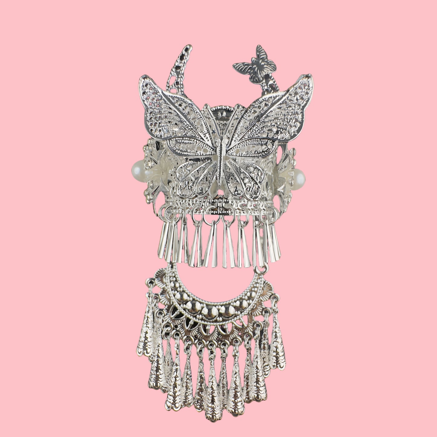 Guizhou Miao Ethnic Cultural Creative Refrigerator Magnet Dai Embroidery Cloth Large and Small Frame Three-Dimensional Phoenix Looking Back Guizhou Tourist Souvenir