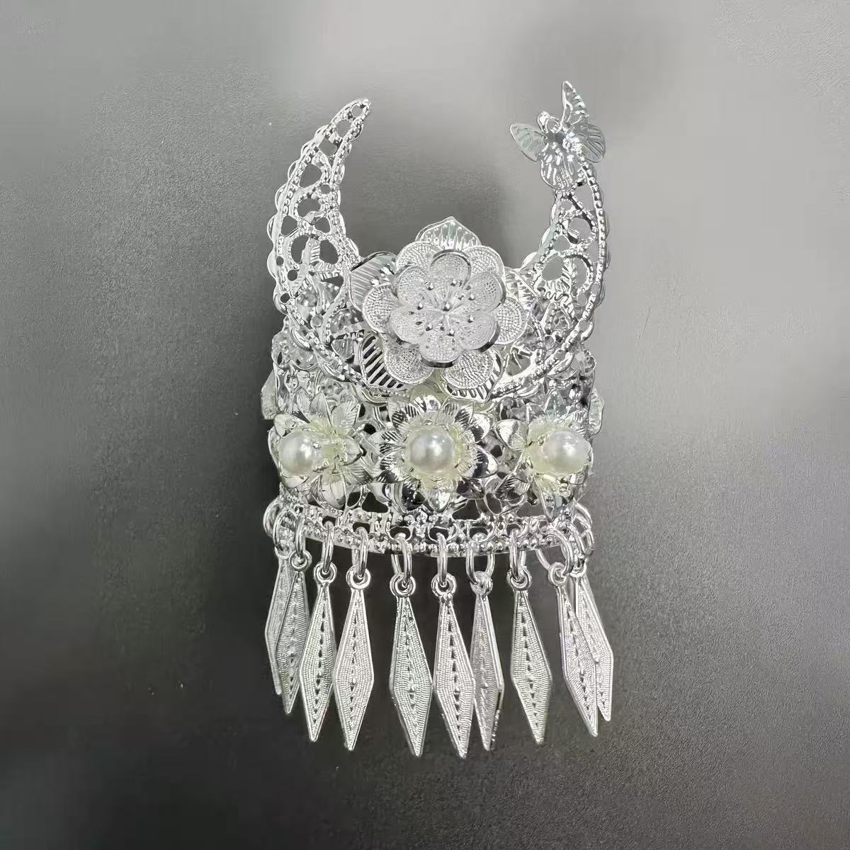 Guizhou Miao Ethnic Cultural Creative Refrigerator Magnet Dai Embroidery Cloth Large and Small Frame Three-Dimensional Phoenix Looking Back Guizhou Tourist Souvenir